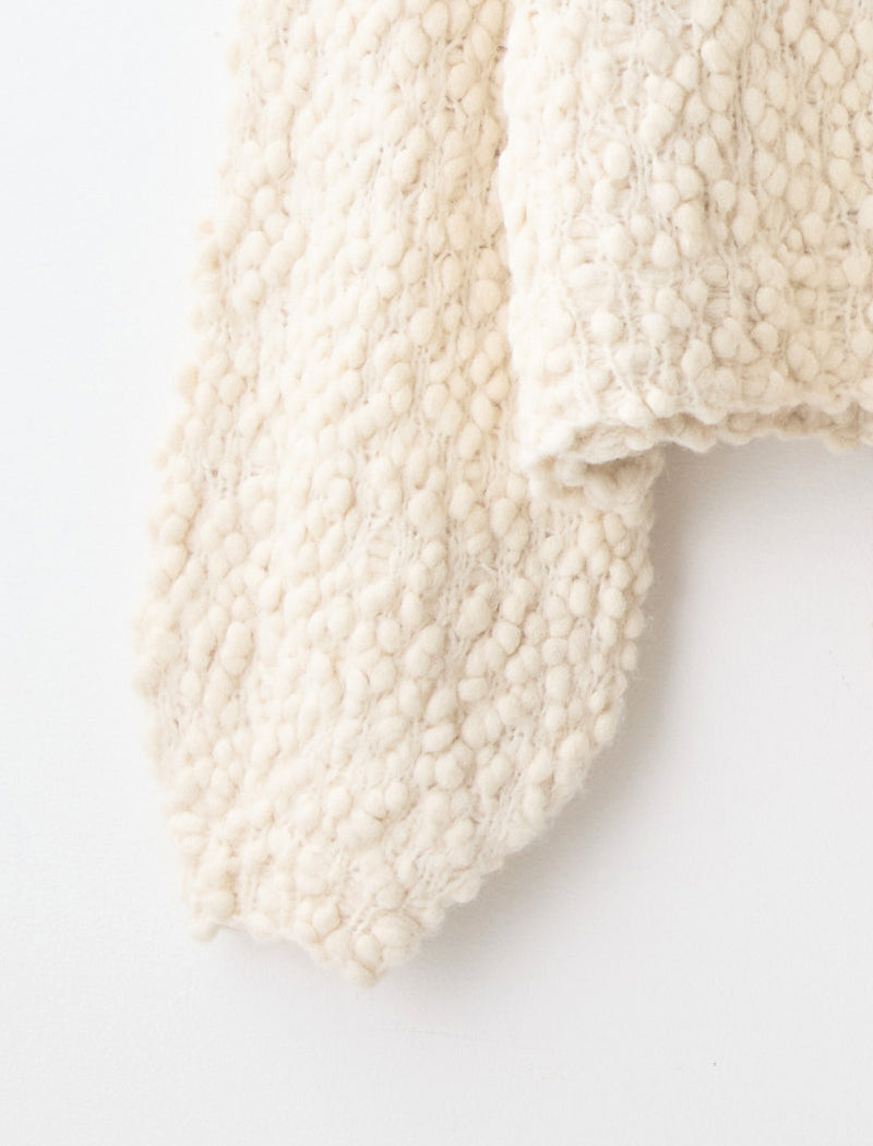 HAND-KNIT BABY ALPACA TOP