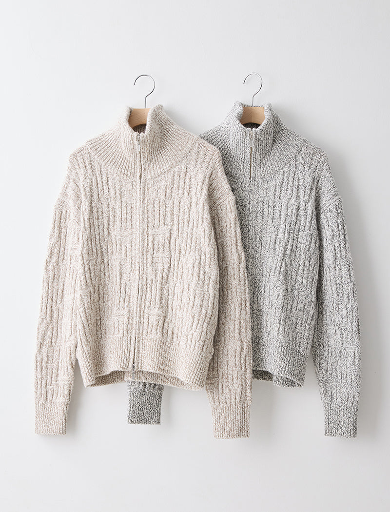 MOULINE ZIP CARDIGAN