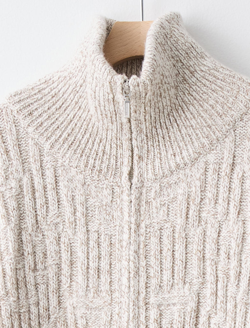 MOULINE ZIP CARDIGAN