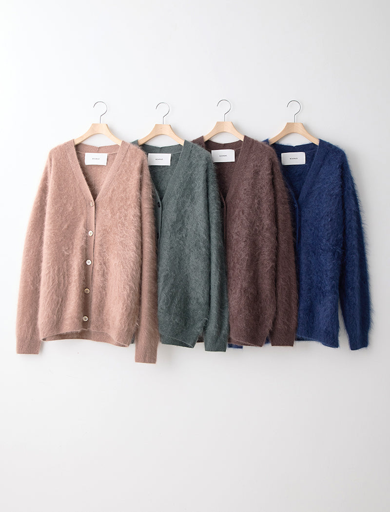 FUR CASHMERE CARDIGAN
