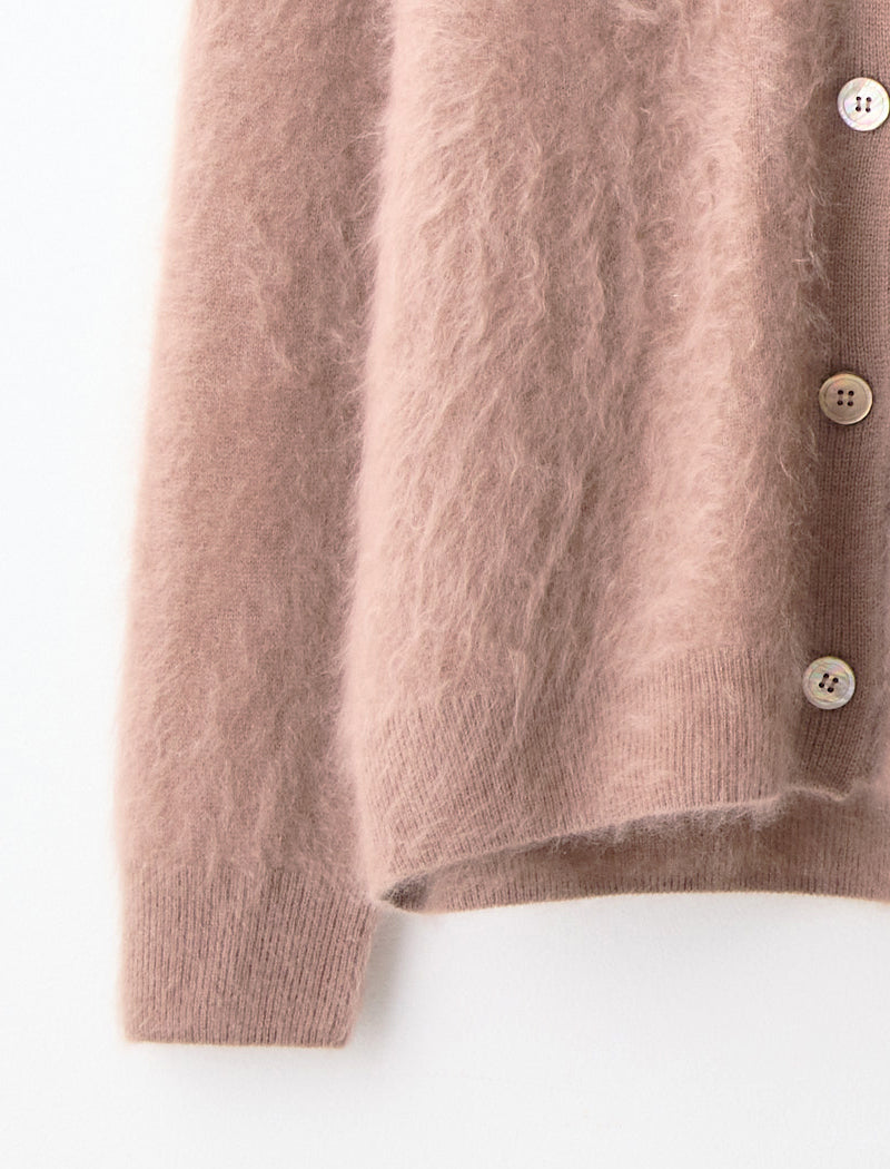 FUR CASHMERE CARDIGAN