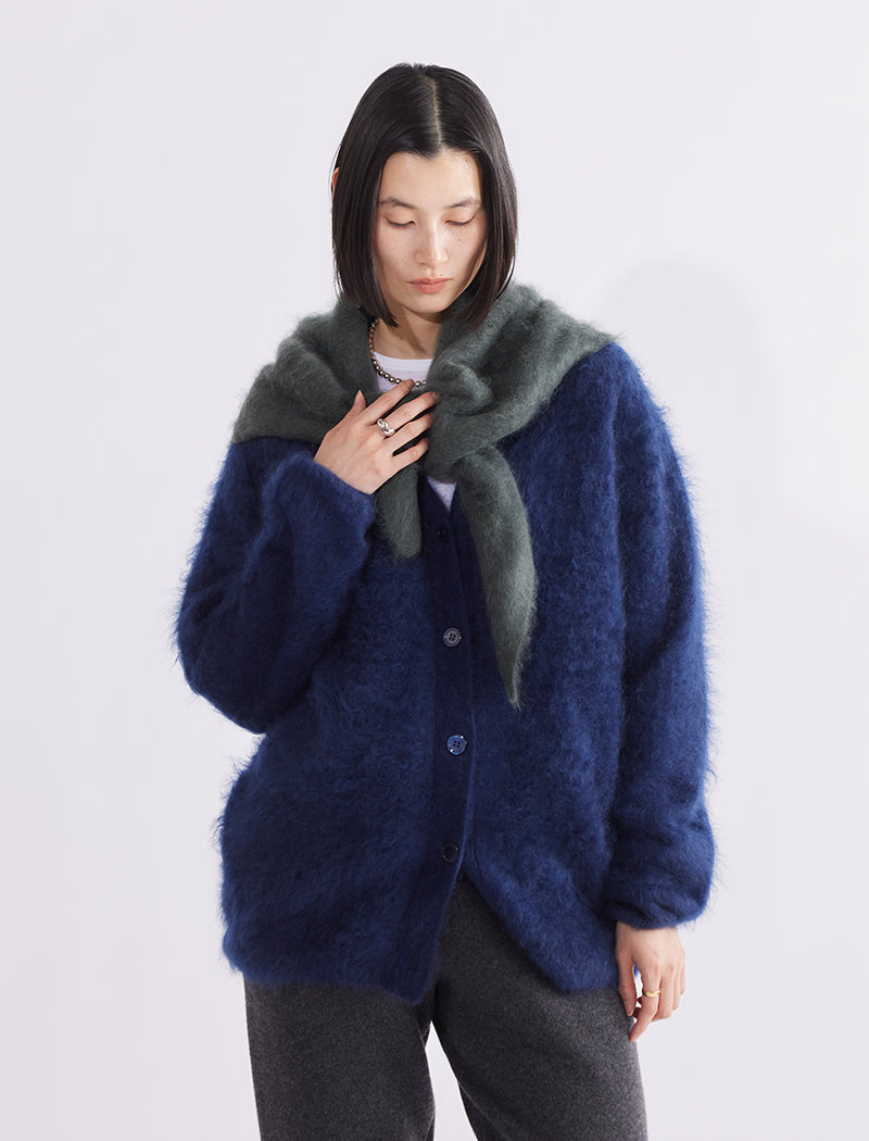 FUR CASHMERE SCARF