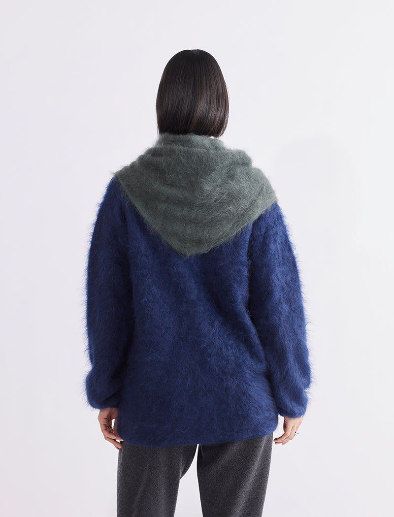 FUR CASHMERE SCARF