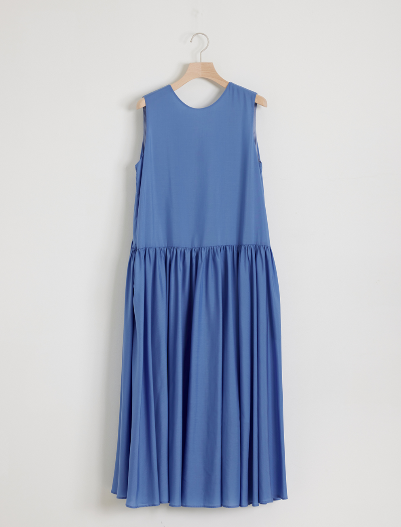 SPUN LAWN GATHERED DRESS